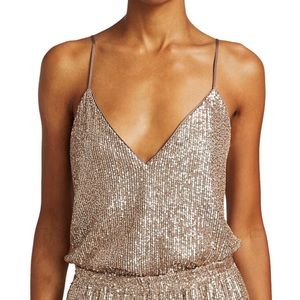 Jonathan Simkhai Lynette Featherlight Sequin Camisole